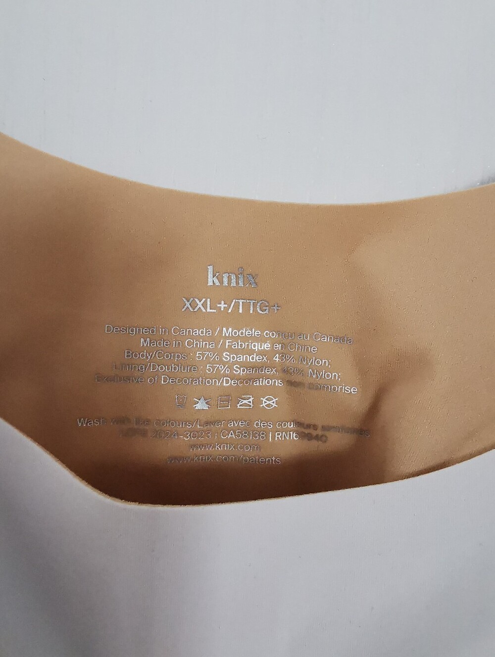 NWT Knix Revolution Adjustable Pullover Bra white size xxl - Picture 9 of 13